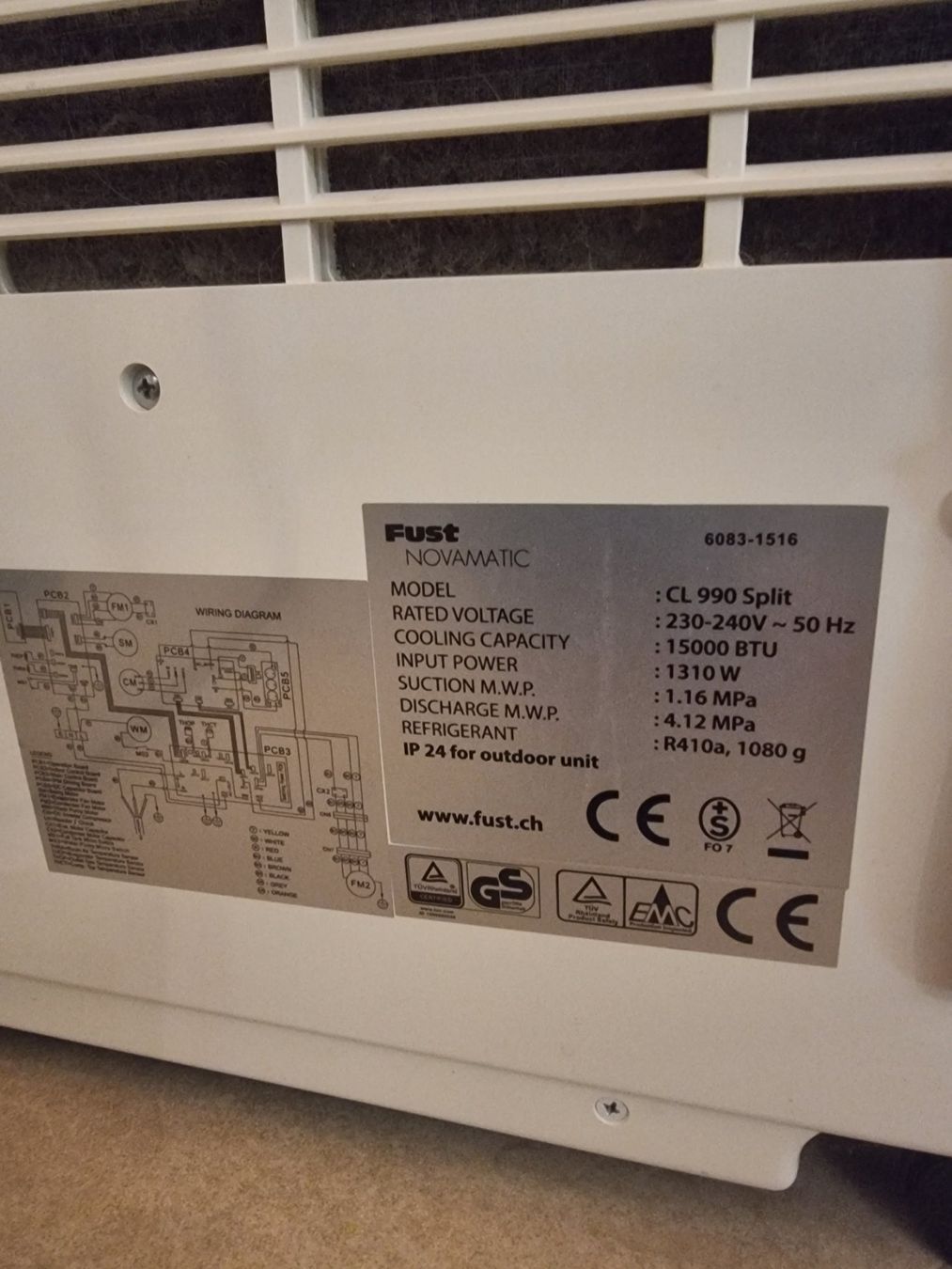 Novamatic Condizionatori: Novamatic CL 990 Split – Difettoso da Muttenz venduto da Jpw 1