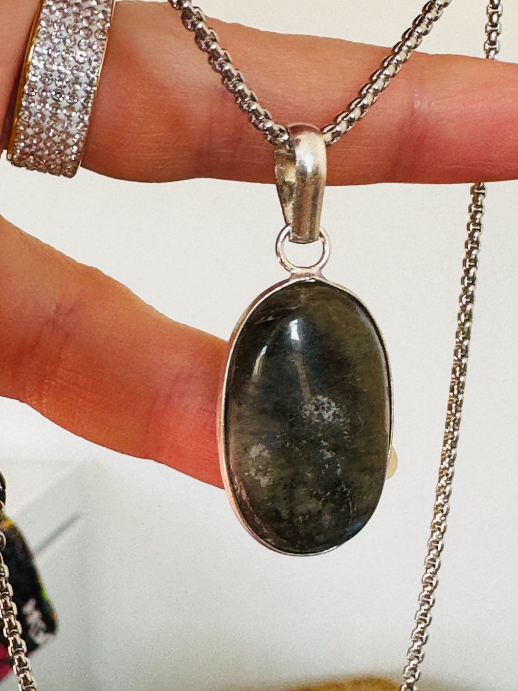 Catenine: Labradorite necklace – Nuovo e nell'imballaggio originale da Genève venduto da AGBERG 9