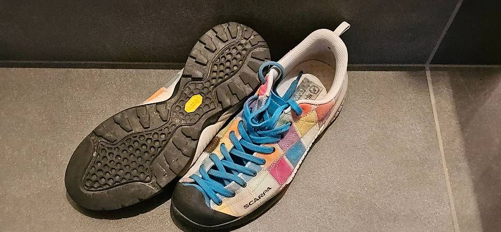 Scarpa Herrenschuhe: Scarpa Mojito Patchwork Limited Edition – Gebraucht aus Rüti GL von 4oops 1