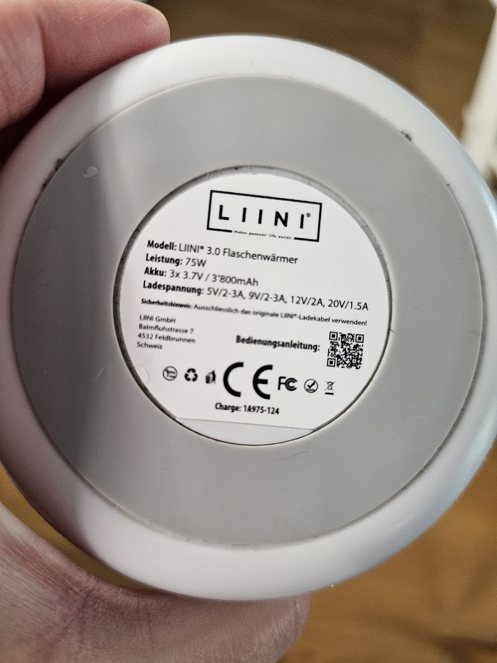 Liini Pasti del neonato: Liini Flaschenwärmer 3.0 – Usato da Basel venduto da sst_m5xv 3