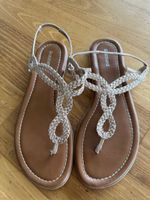 ★Sandalen★Riemchen geflochten ★Gr.38 ★fast NEU★Zehenschuhe