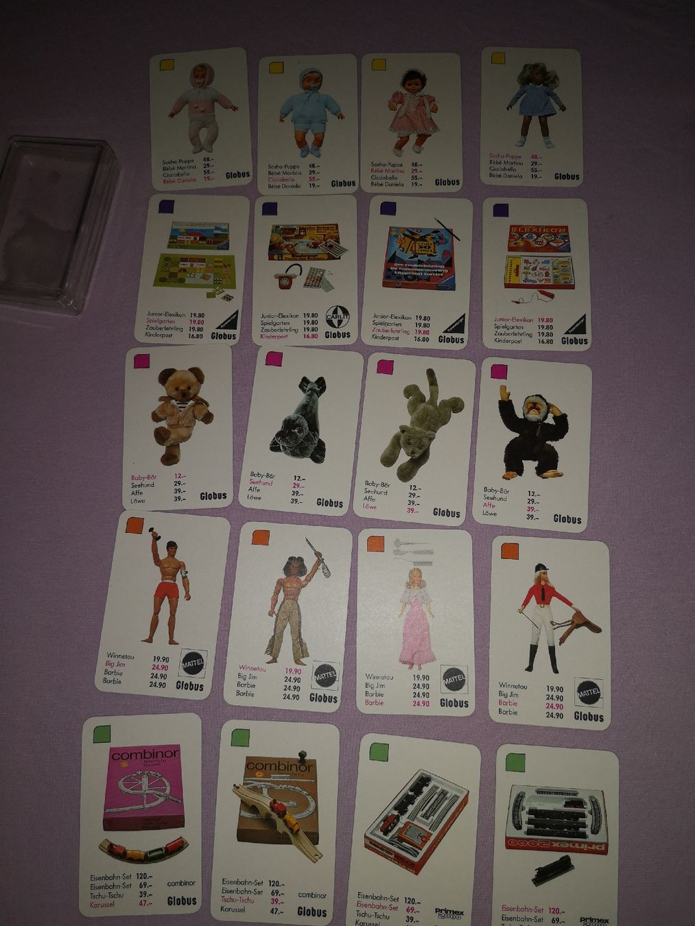 Globus Spiele: ALTER GLOBUS SPIELZEUG QUARTETT – Gebraucht aus MUEHLEBERG von Cocolinette 2