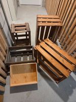 5x Vintage Holzkisten Set – Wein-/Obstkisten – Rustikal!