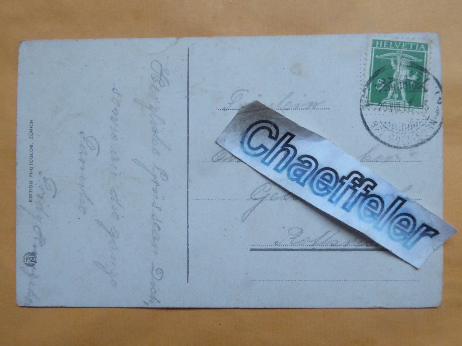 Cartoline postali: R 30944 Solothurn - Weissenstein  1917 – Usato da Zürich venduto da Chaeffeler 1