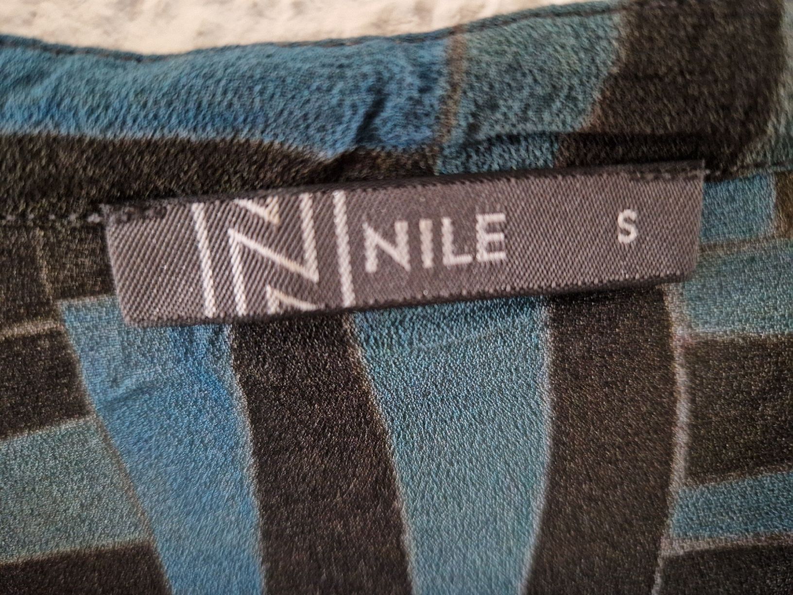 Nile Camicette: NILE Bluse, Gr. S, blau/schwarz – Usato da Kloten venduto da somsing 3