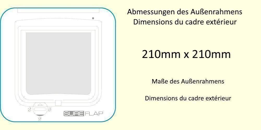 Chatières: SureFlap Mikrochip Katzenklappe (weiß) – Neuf avec emballage d'origine à Bottighofen par zaap 6