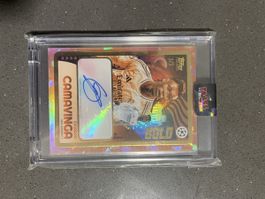 Eduardo Camavinga Topps Gold 3/5 Autograph Karte