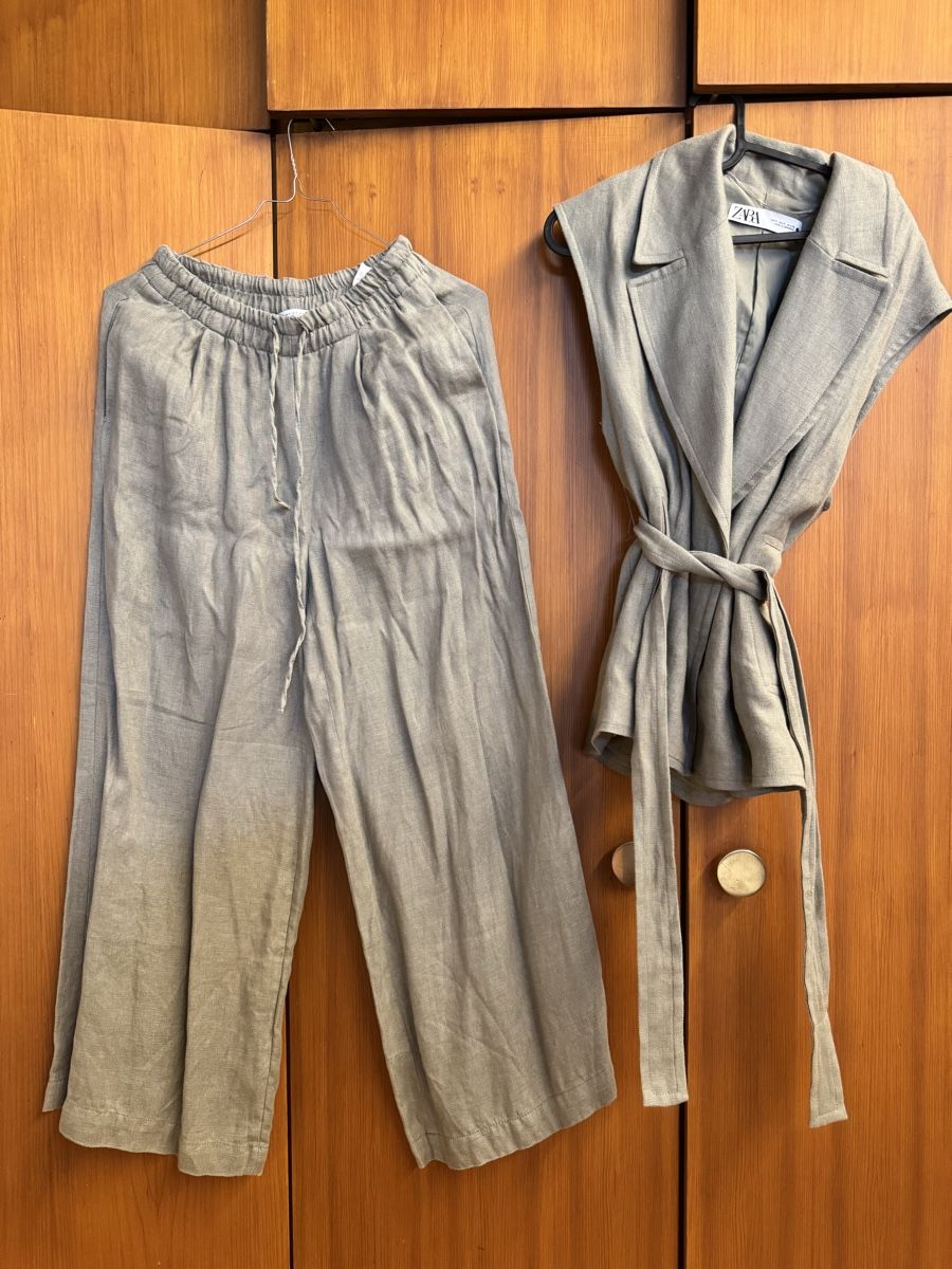 Zara Lots de vêtements: Zara set cotone e lino S (oversize) – D'occasion à Porza par kaj_d5q7