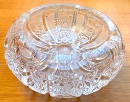 3 cendriers vintage en cristal/Vintage Kristall-Aschenbecher