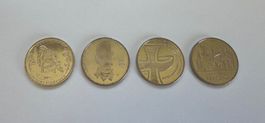 4x 10 Euro Gedenkmünzen (Silber) | Prägejahr 2015