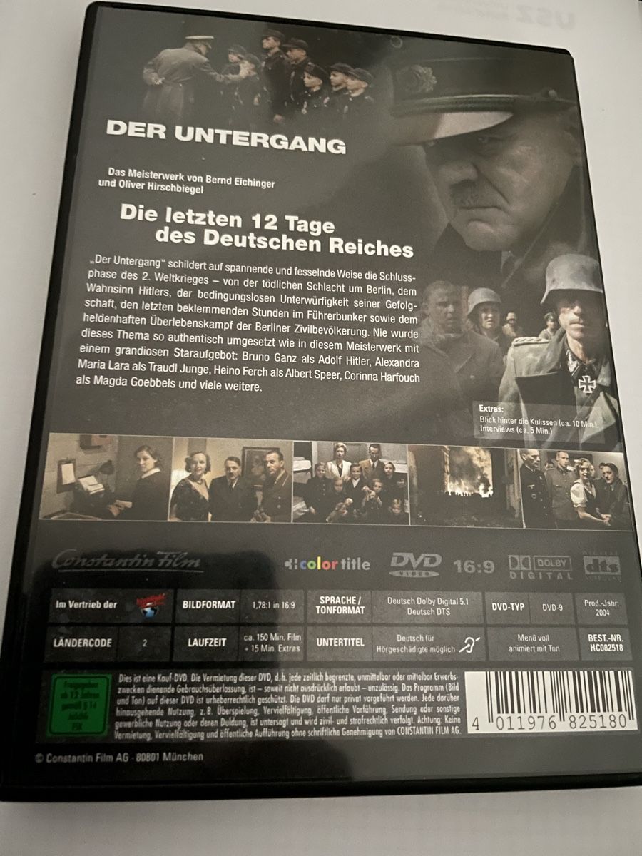 Tutti i DVDs: Der Untergang – Usato da Winterthur venduto da Cobraforce 1