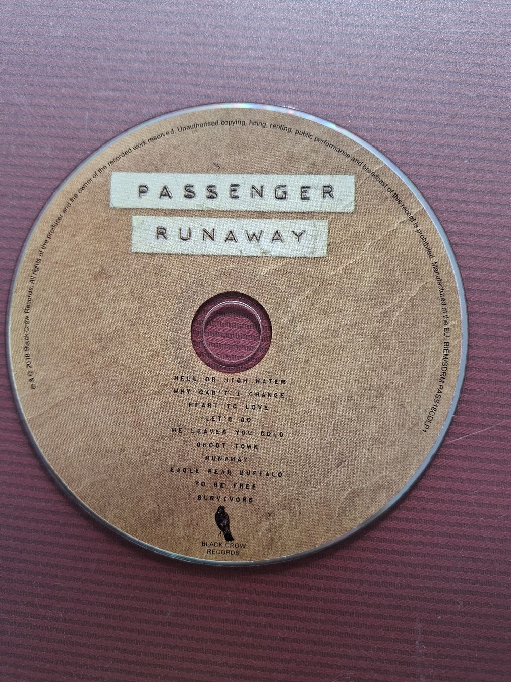 CDs: Passenger - Runaway / Musik-CD – Gebraucht aus Walenstadt von Raiffisni 2
