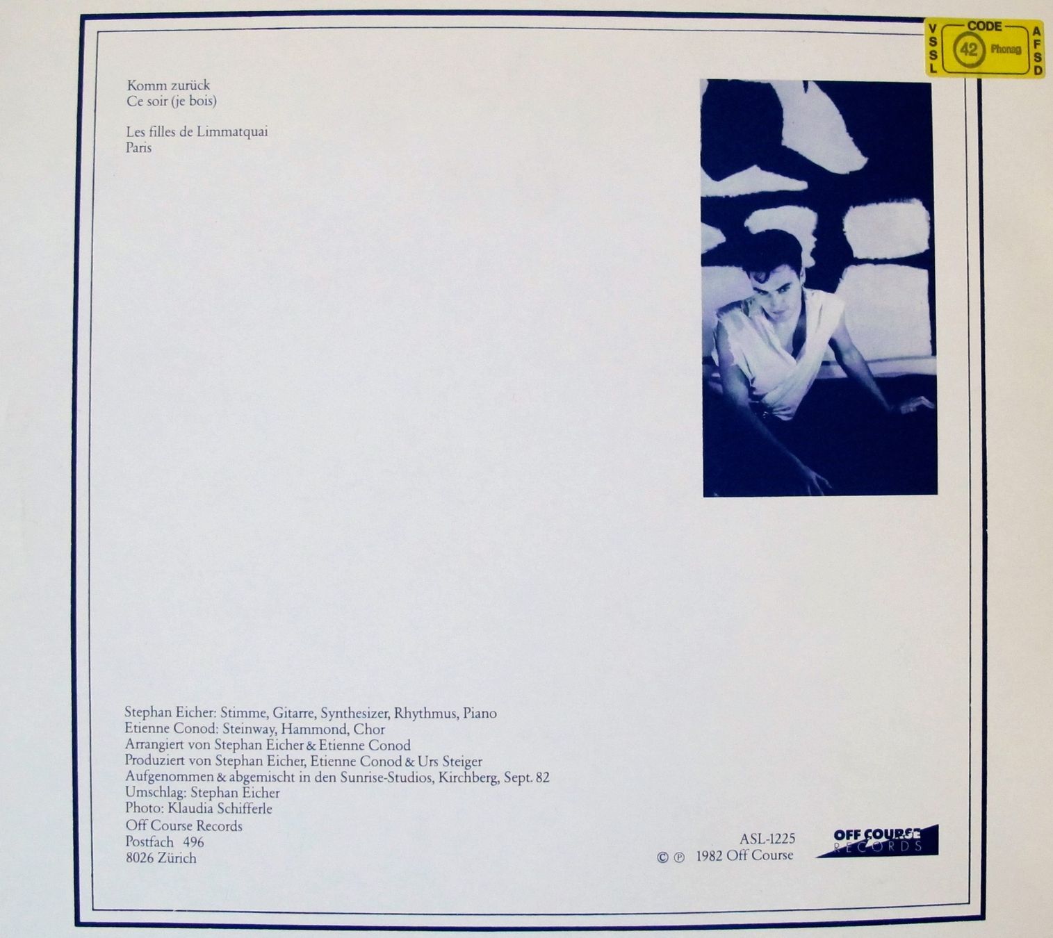 Dischi in vinile: Stephan Eicher - Souvenir (12") – Usato da Bern venduto da hippoism 1