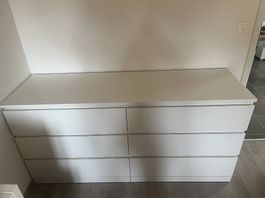 IKEA MALM Kommode mit 6 Schubladen  Weiss