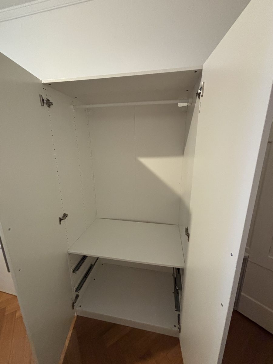 Ikea Garderobe: Wardrobe white 2-door good condition, until 7 August – Gebraucht aus Baden von David_Baden