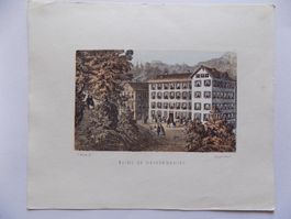 Bad Weissenburg getönte Lithographie