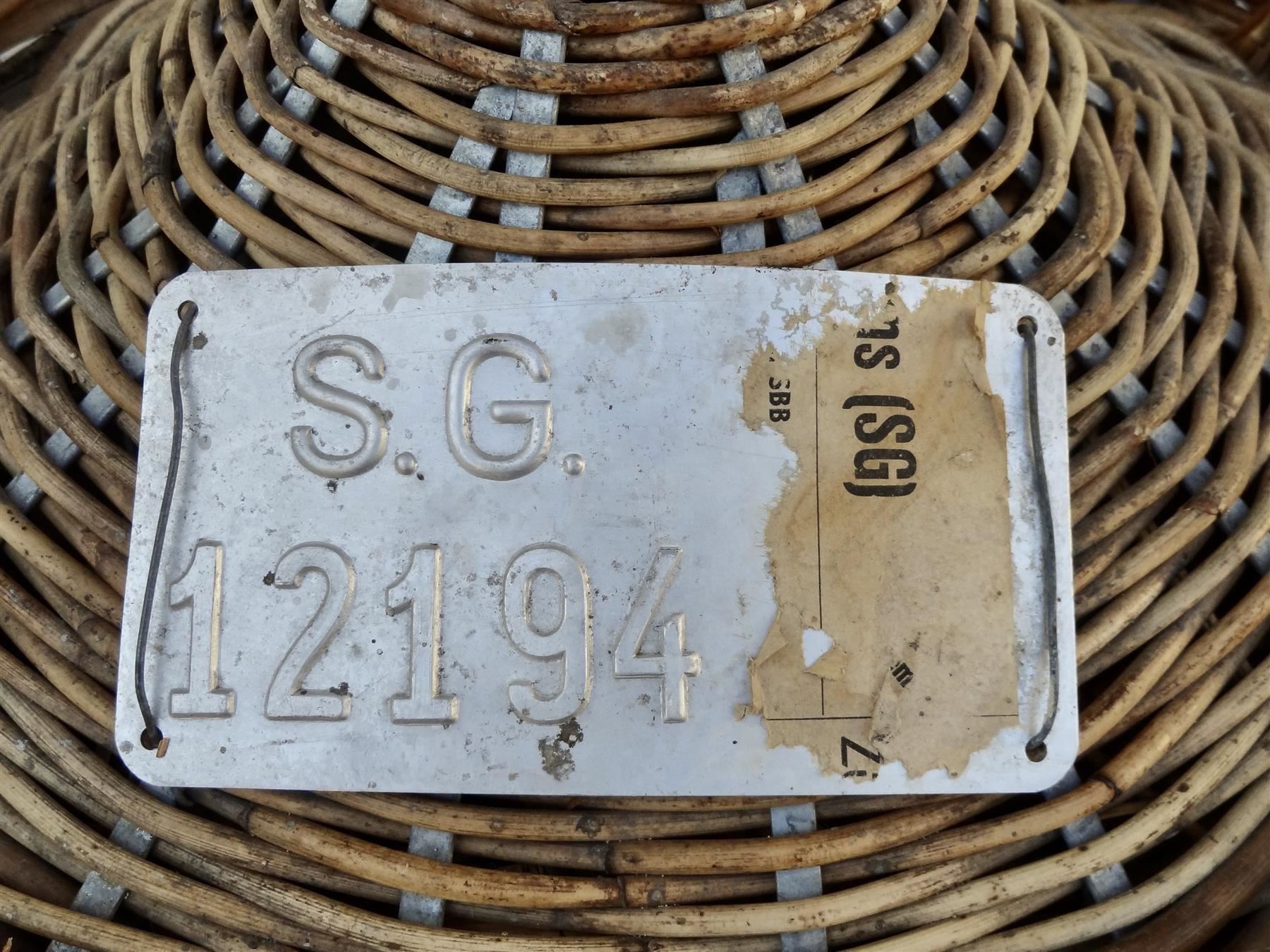 Bottiglie: alte Korbflasche geeicht 12 Liter 1958 – Usato da Kerzers venduto da Flaschenposten 3