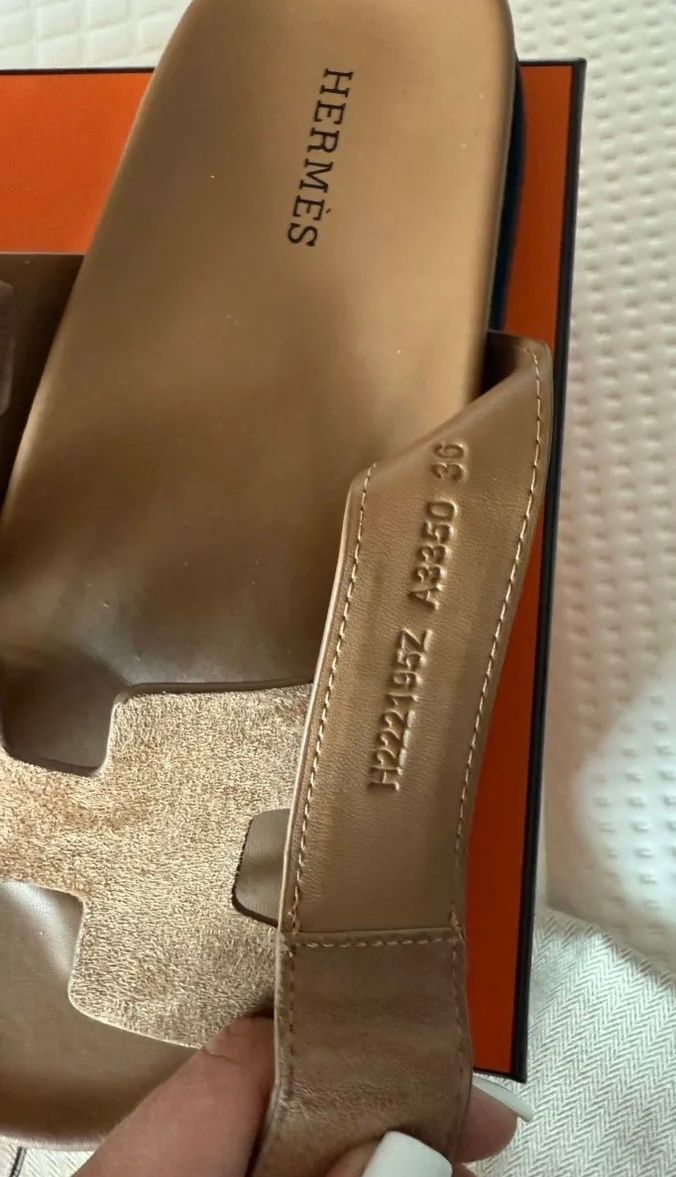 Hermès Damenschuhe: Hermes Chypre Sandalen, Gr. 36, beige – Neu (gemäss Beschreibung) aus Triesen von dardaleni 4