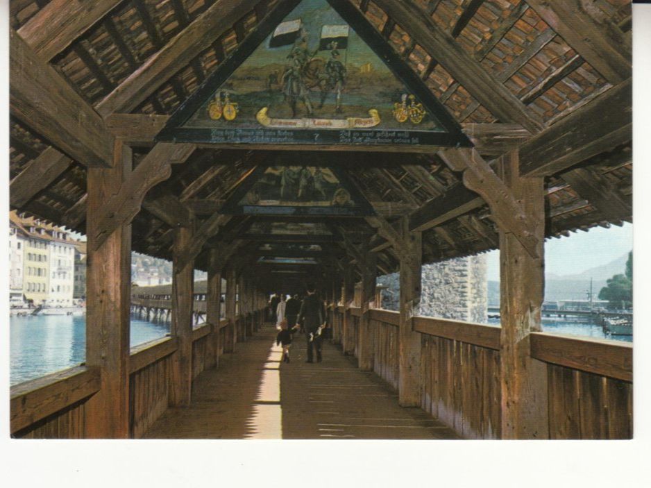 Cartoline postali: Luzern Kapellbrücke ca. 1970 – Usato da Bürglen TG venduto da StampGraf