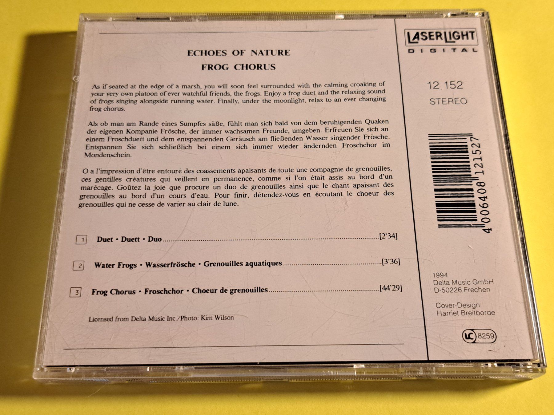 CD: ECHOES OF NATURE - Frog Chorus – Usato da Wichtrach venduto da LuckyLuke69 1