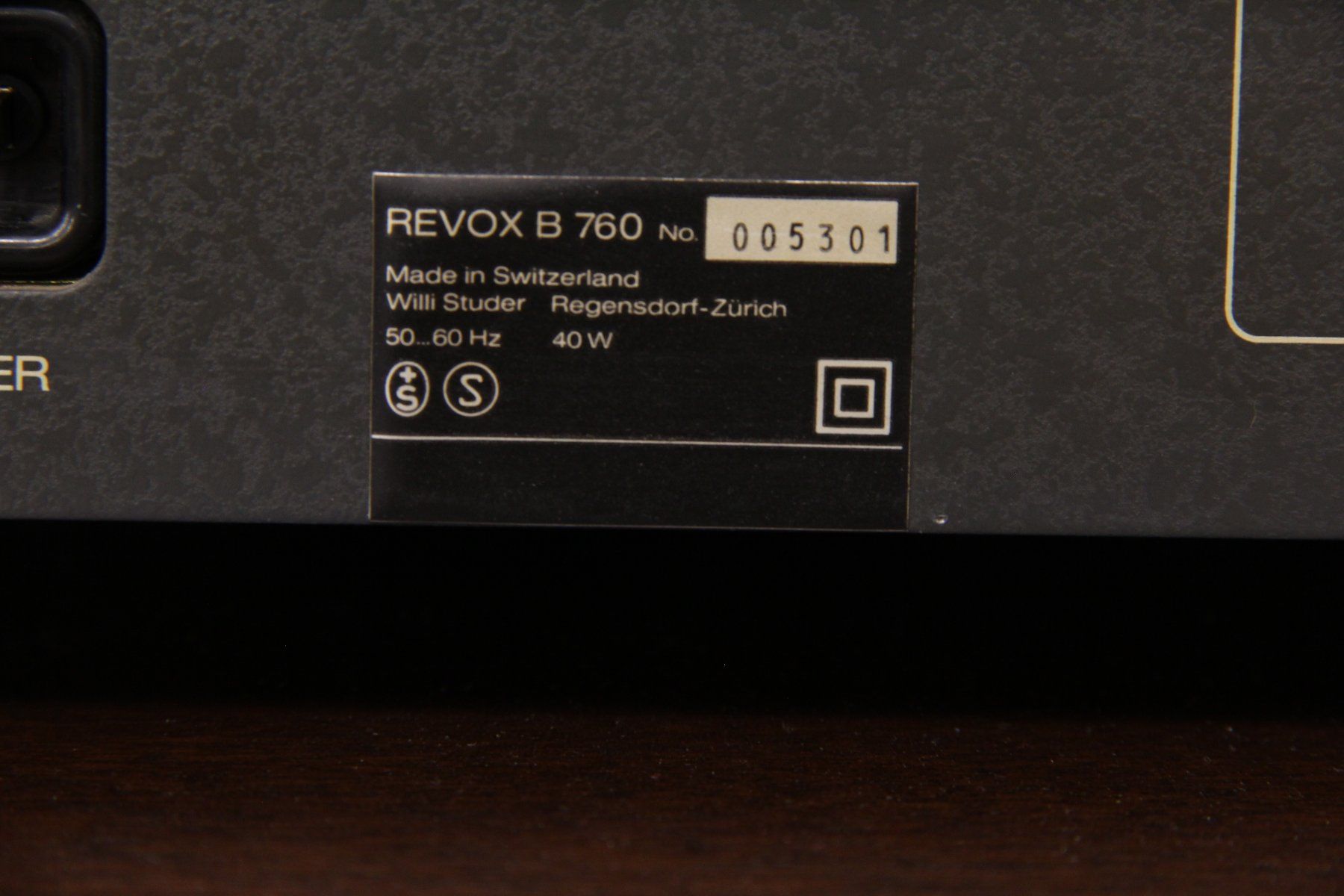 Revox Radio: Revox B 760 Tuner – Difettoso da Dittingen venduto da C-Zero1-E 5