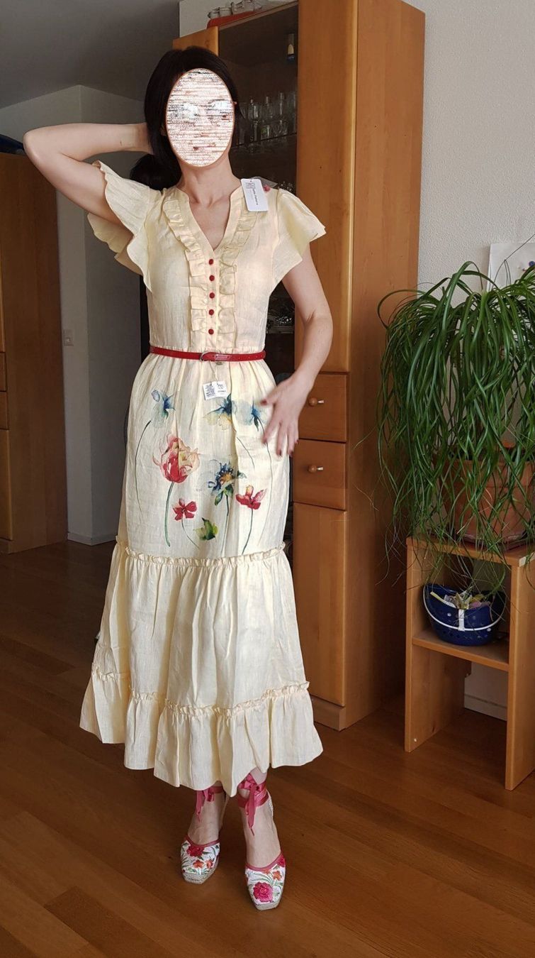 Vestiti: Leinenkleid+Espadrilles Gr.S+Gr.38 – Nuovo e nell'imballaggio originale da Reinach AG venduto da innamac