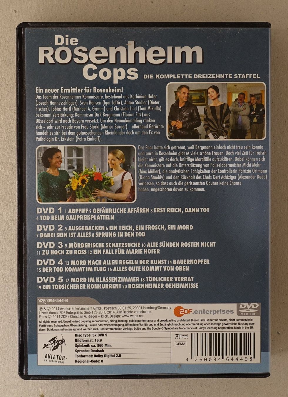 Tutti i DVDs: Die Rosenheim Cops - Staffel 13 (5 DVDs) – Usato da Sessa venduto da fraenklishop 1