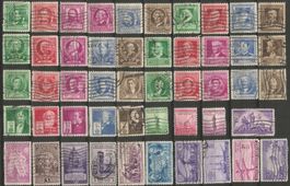 49 Timbres de 1940/44 ( United States )