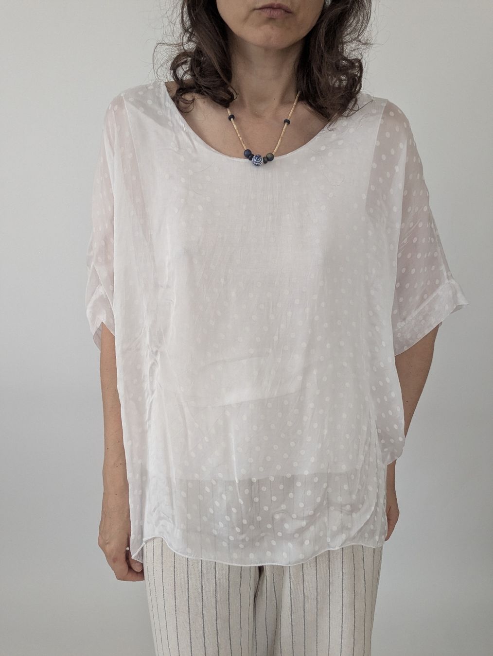 Blusen: Damen Bluse weiss 100% Seta Grösse L – Gebraucht aus Rorschach von olg_5qq2 2