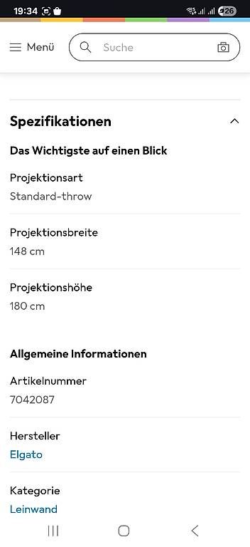 Elgato Altri Accessori: Greenscreen original verpackt – Usato da Winterthur venduto da mme_j58n 1