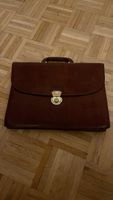 Elegante Vintage Leder Aktentasche