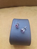 Boucles d'oreilles élégantes  rose violet zirkone!