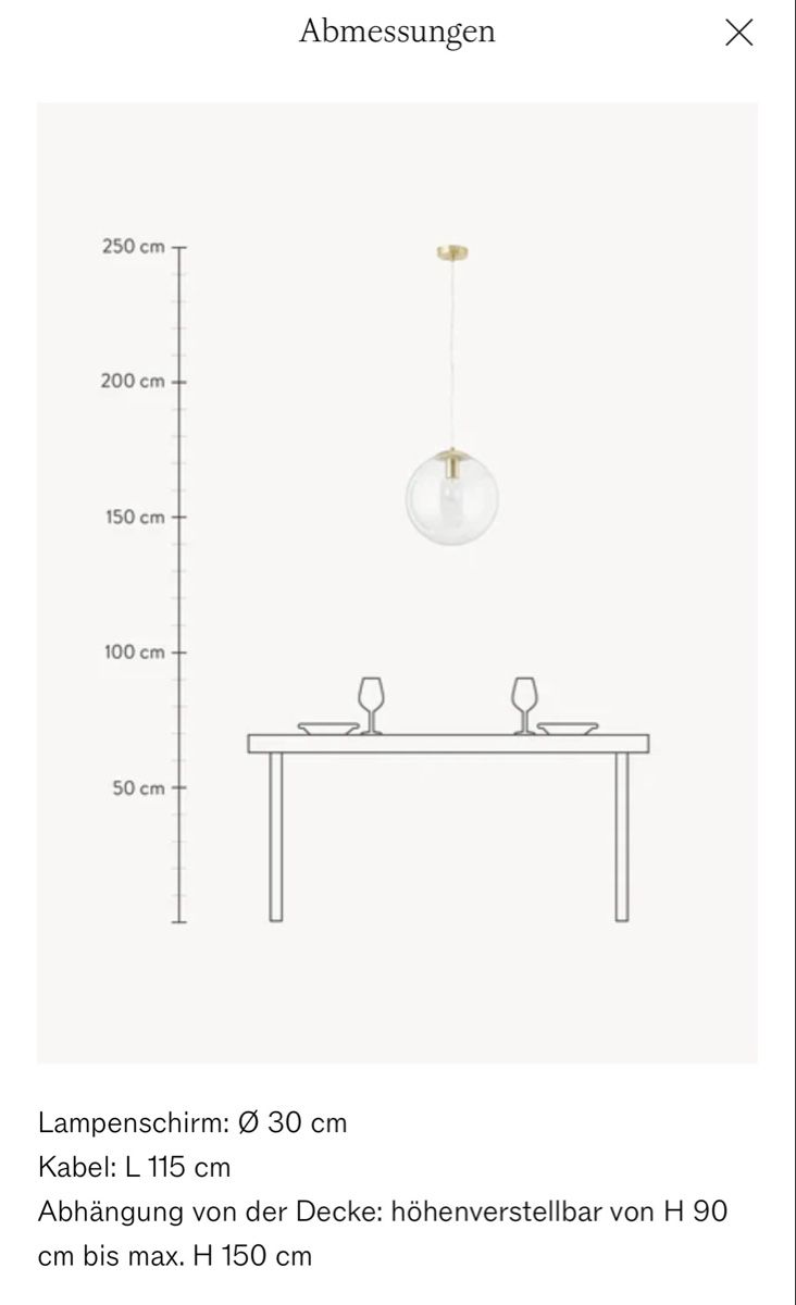 Westwing Lampadari & plafoniere: Westwing Lampe (Pendelleuchte) – Nuovo e nell'imballaggio originale da Zürich venduto da bro_h2ck 2