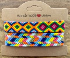 2x Armband / Freundschaftsband, Neu & Handgemacht