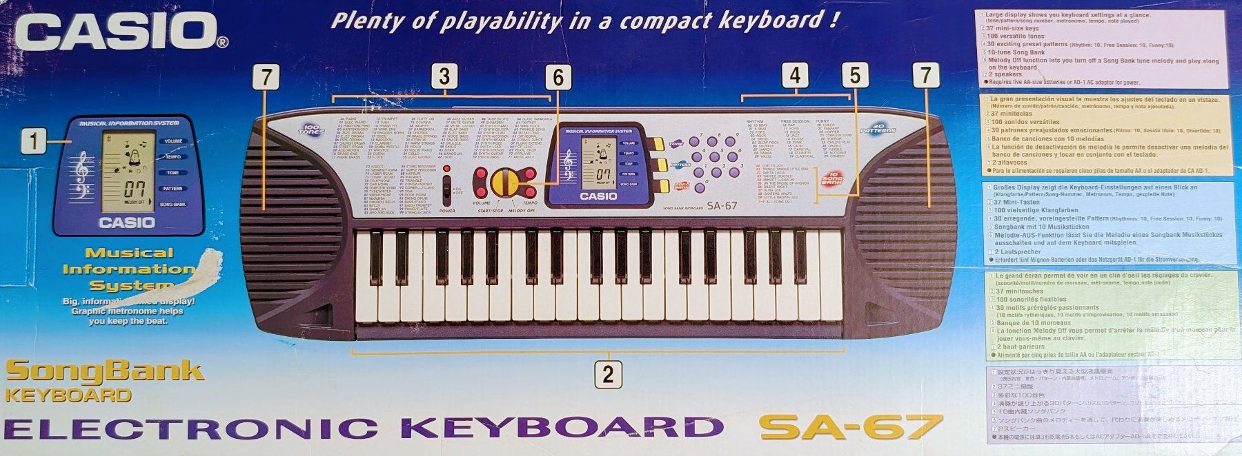 Casio Strumenti musicali: Kinder-Keyboard von Casio mit Rhythmus-Computer ab Fr. 1.- – Usato da Adliswil venduto da Ray3 6
