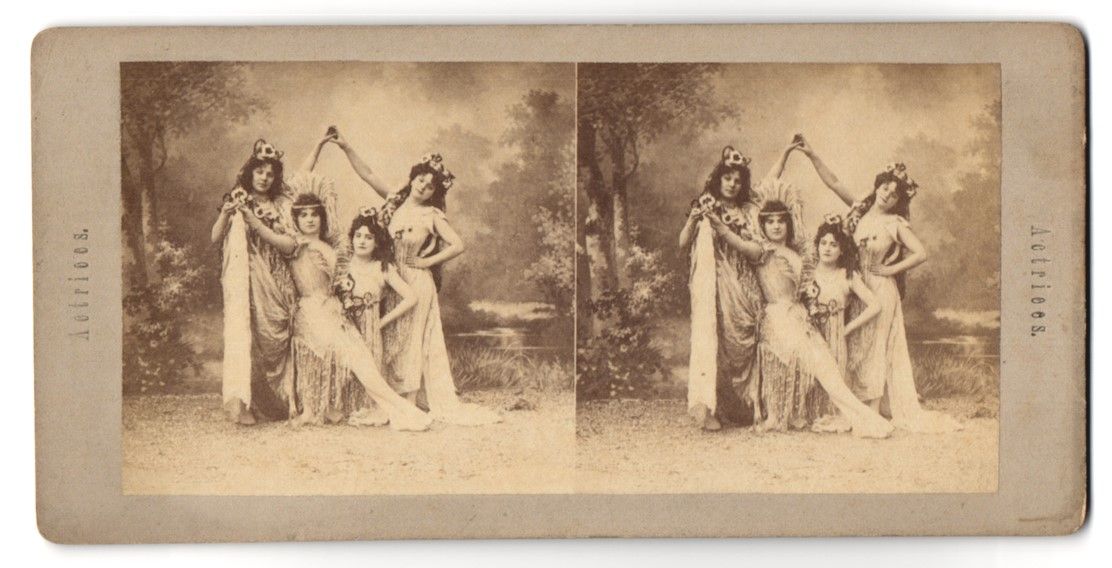 Fotografie & Manifesti: Stereo-Fotografie vier hübsche junge Sc – Usato da Berlin venduto da bartko-reher