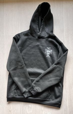Schwarzer Hoodie mit Portugal-Logo, Grösse L, Top Zustand