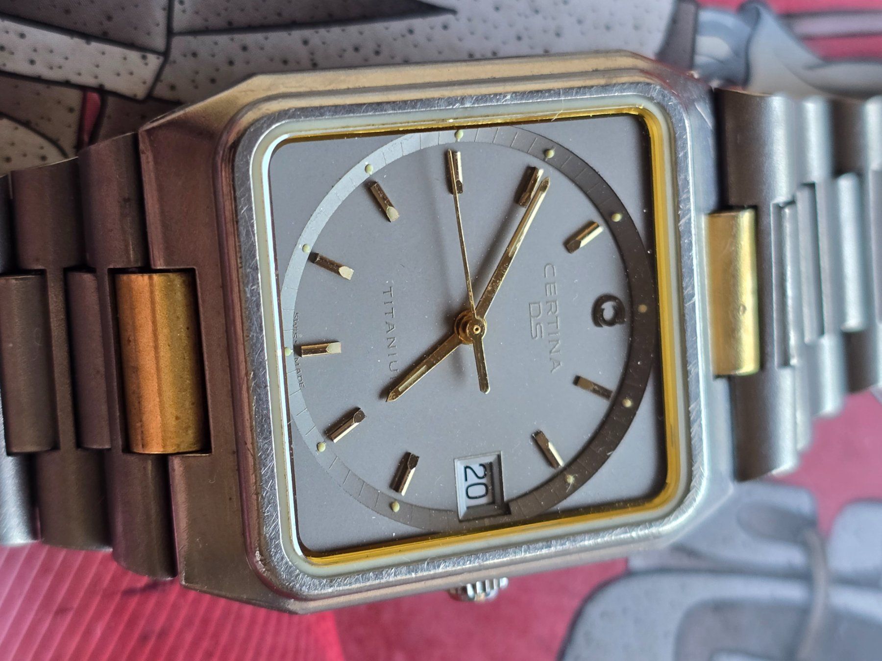 Certina Orologi: 355 Certina DS Titanium / Gold wunderschoen – Usato da Muri AG venduto da Corredor 1