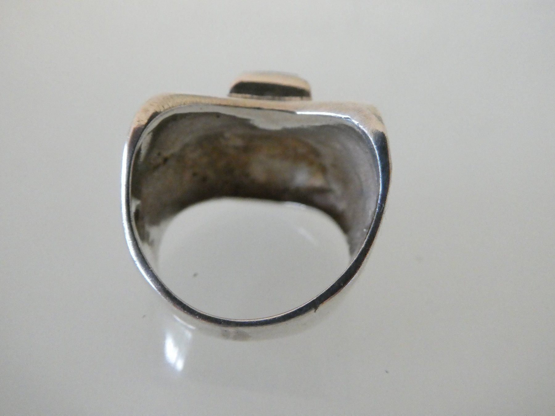 Anelli: Silberring 925 mit Onyx Gr. 55 (17.5mm) – Nuovo (secondo la descrizione) da Gattikon venduto da kaandooh 3