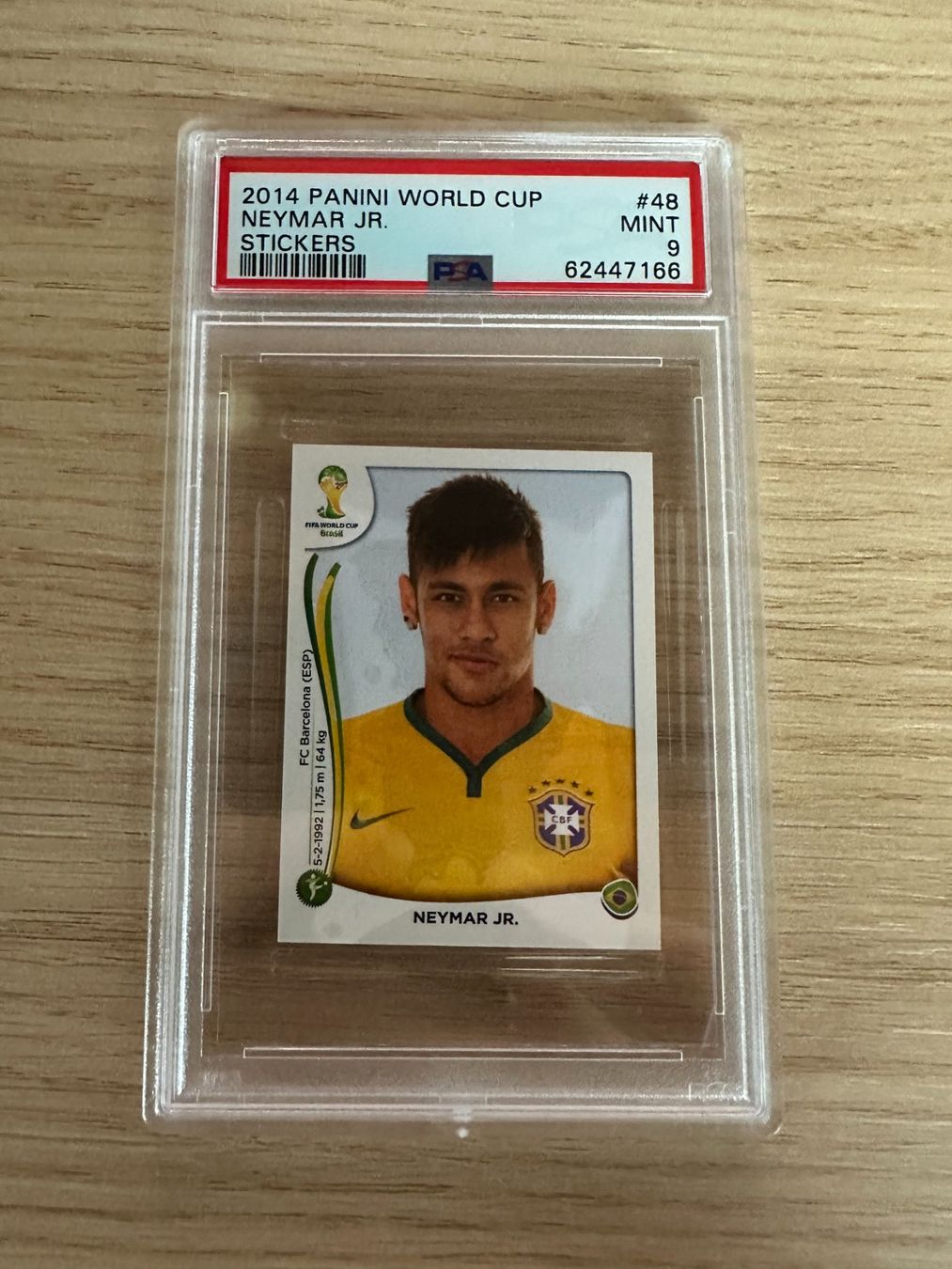 Panini Carte collezionabili: Neymar JR Panini World Cup 2014 Sticker PSA 9 – Nuovo (secondo la descrizione) da Hagendorn venduto da Pokecollectorch