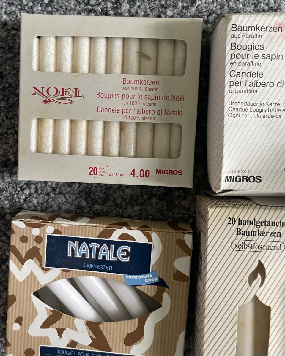 Kerzen: Kerzen : Baumkerzen, div. Farben & Grössen, vintage – Neu (gemäss Beschreibung) aus Au ZH von Jaggy4 1