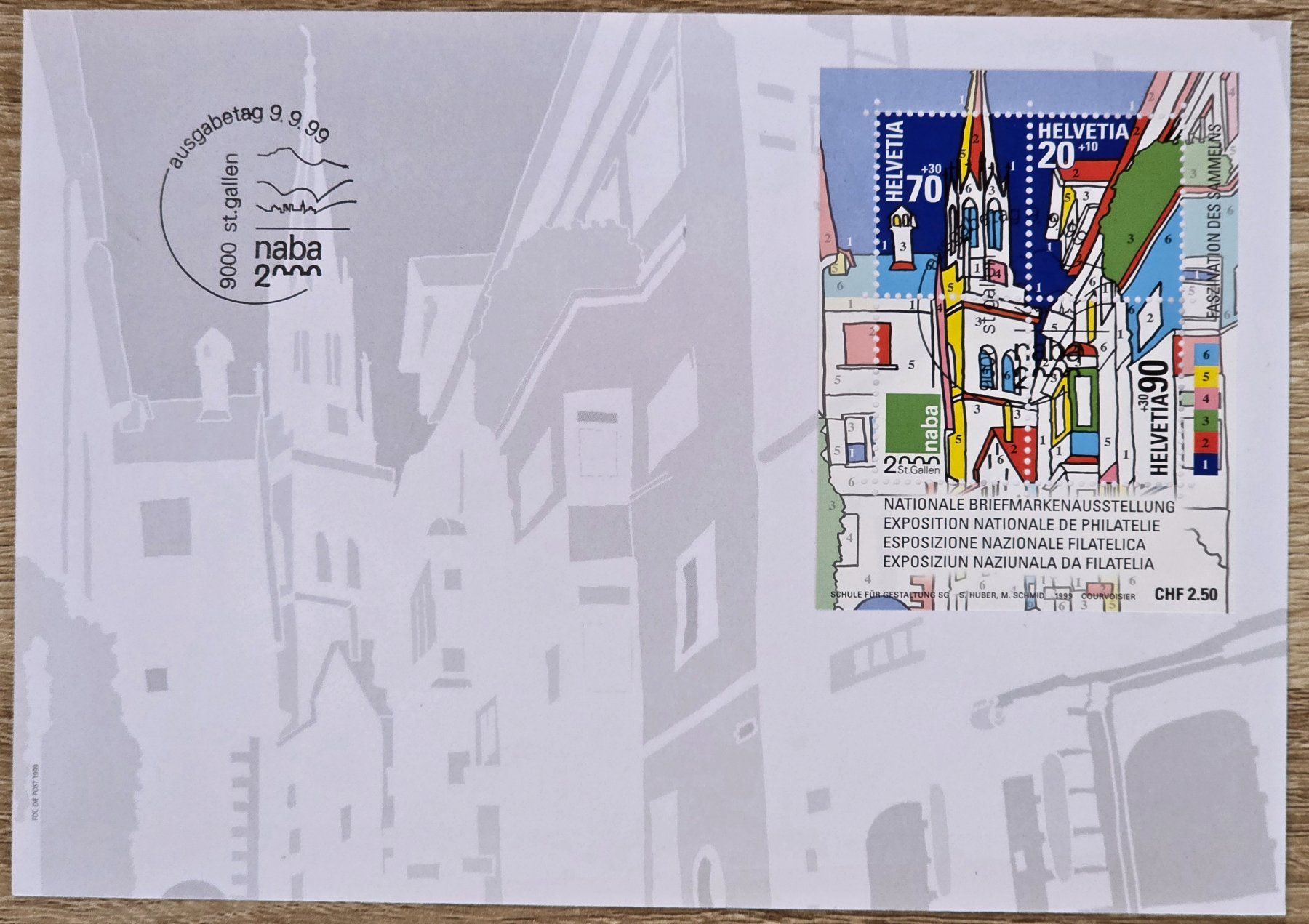 Tous les timbres: Luxus-Bogen "Naba 2000" mit Ersttagsstempel 1999 – D'occasion à Rohrbach par lod_m58r