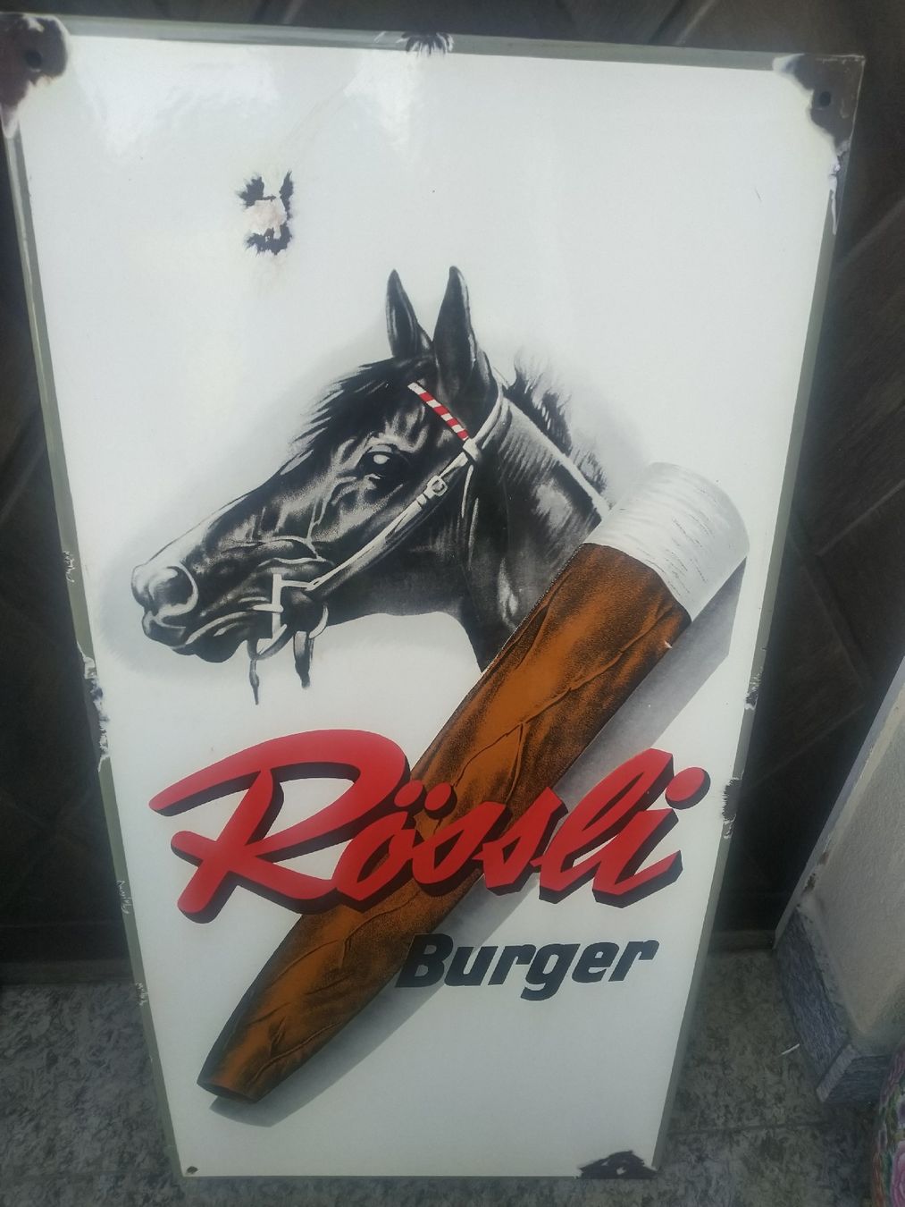 Insegne: Email Schild Rössli Burger Original Gross – Usato da Weggis venduto da cherry2000 5