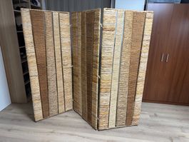 Paravent aus Nauturmaterial (Seegras)