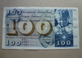 Schweiz ++ 100 Franken 1. Januar 1967
