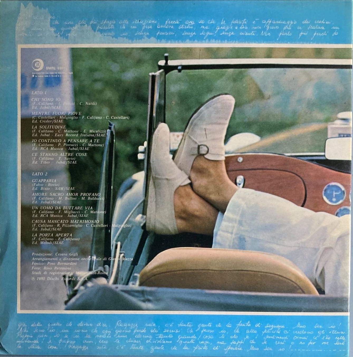 Dischi in vinile: FRANCO CALIFANO - TUO CALIFANO – Usato da Poliez-Pittet venduto da Newtown-Records 1