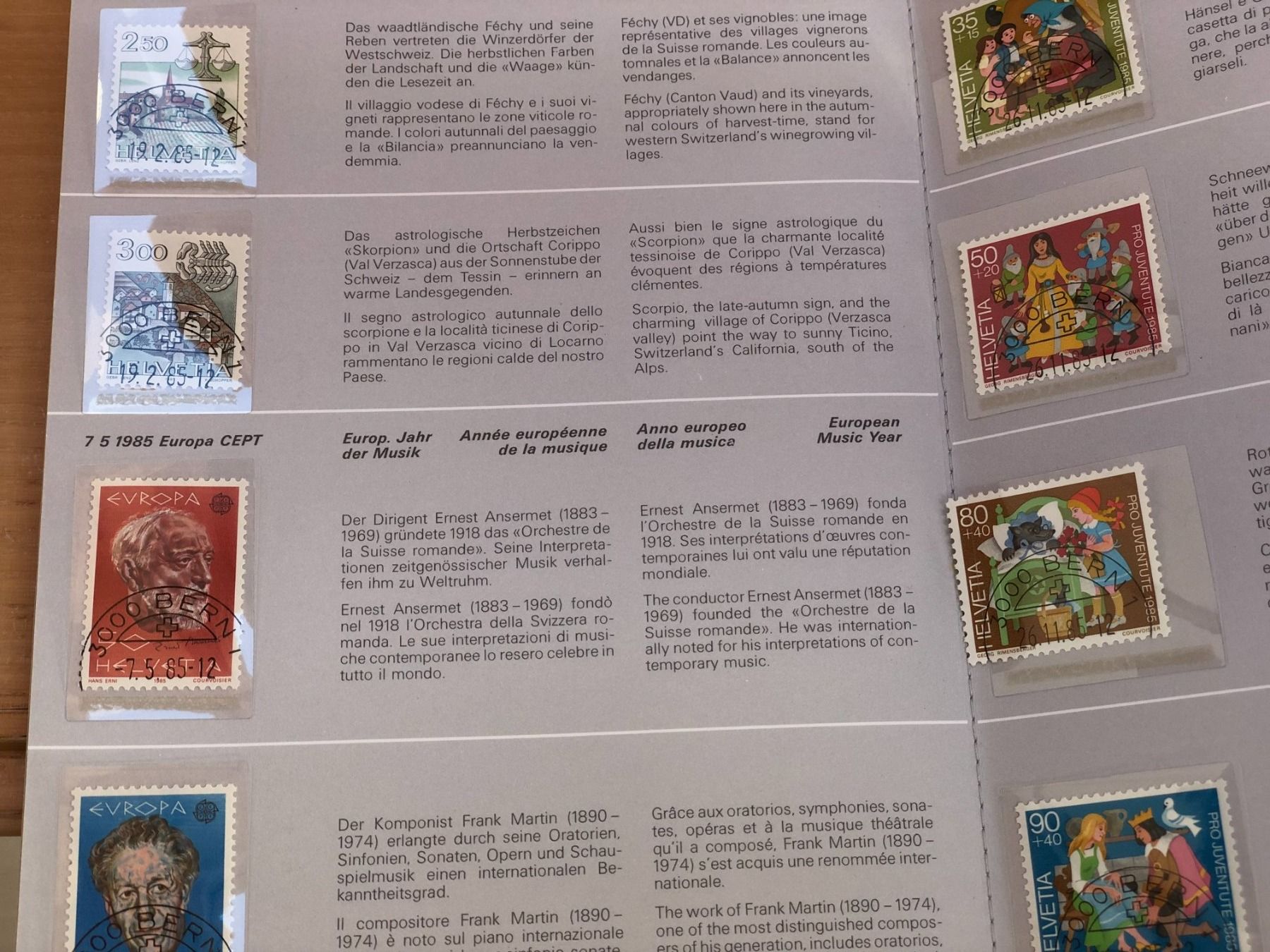 Alle Briefmarken: Schweizer Briefmarken komplett 1984, 1985, 1986 – Neu (gemäss Beschreibung) aus St. Gallen von Blin 2