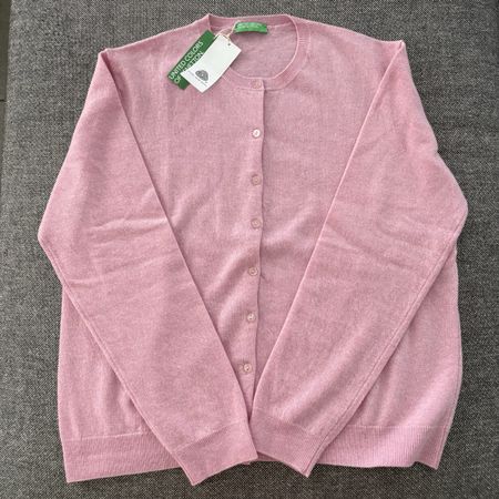 BENETTON cardigan XL new 100% Lana wool