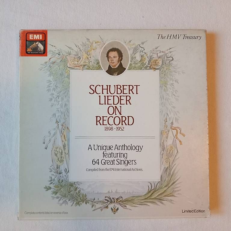Dischi in vinile: SCHUBERT LIEDER ON RECORD. 8 Schallplatten Sammlung – Usato da Lugano venduto da latinmarkt