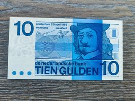 Niederlande 10 Gulden 1968, AU !!!!!!!